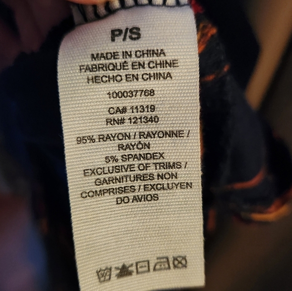 Garage Striped T-Shirt Mini Dress Sz S Navy - Picture 4 of 4